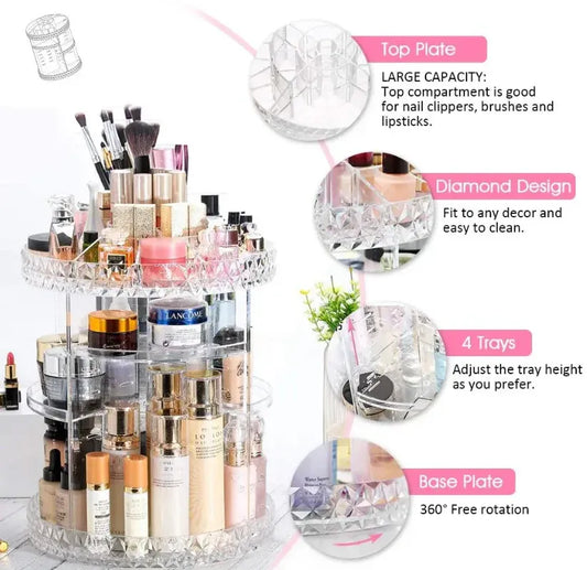 Organizador de Maquillaje Giratorio 360°