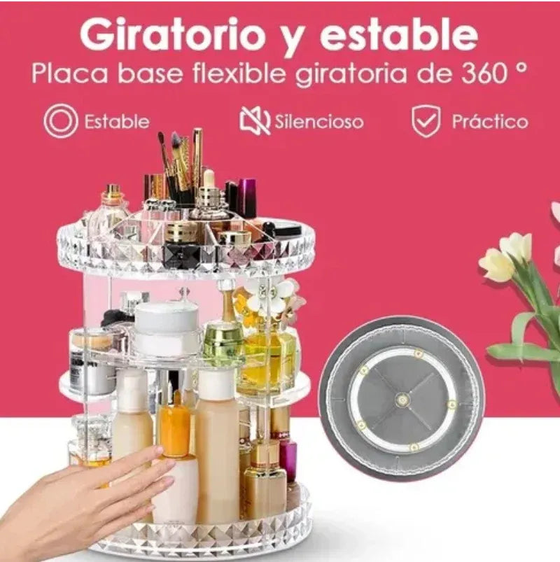 Organizador de Maquillaje Giratorio 360°